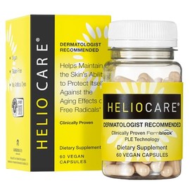 Heliocare Suplemento dietético para el cuidado de la piel: 240 mg de extracto de Polypodium leucotomos, fórmula rica en antioxidantes, Fernblock y tec