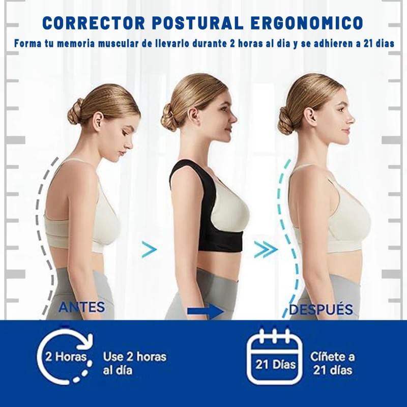 Faja Ajustables De Correccin De La Postura De La Joroba