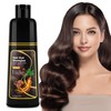 Champú Tinte Castaño Oscuro Nutrición Natural Cubrir Canas Mujer Coloración