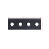 Barn Door Rail Connecting Plates Set Carbon Steel 4 Hole