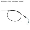 QUARKZMAN Throttle Cable Curved Connector for 50cc-110cc Motorcycle Scooter Black