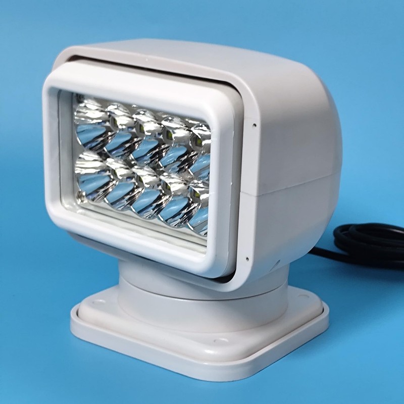 Led Search Light 7 Inch 50W 360 Degrees Rotating Remote