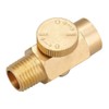Shiwaki Brass In-Line Air Flow Regulator Valve 1/4" NPT Male