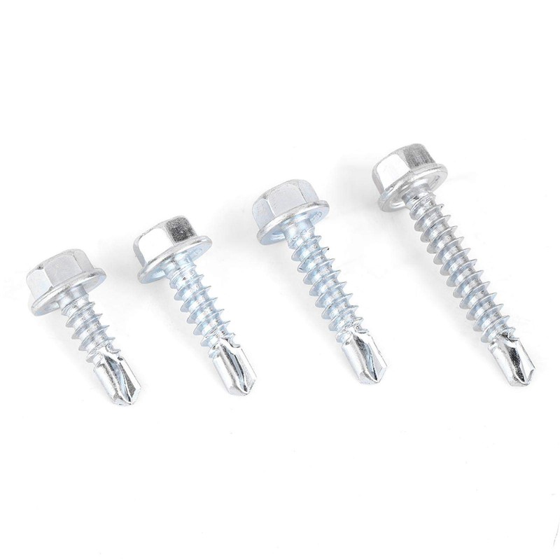 200pcs Self Tapping Screw, Metal Self Tapping Drill Screws Assortment