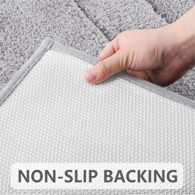 VSUSN Non-Slip Bath Mat, Soft Bath Mat, Absorbent Bathroom Rug,