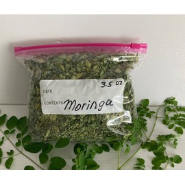 Fresh Moringa Oleifera Leaves 100% Organic Florida Grown USA 3.5 oz.