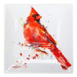 Demdaco B5050119 Big Sky Carvers Cardinal Snack Plate, Multicolored
