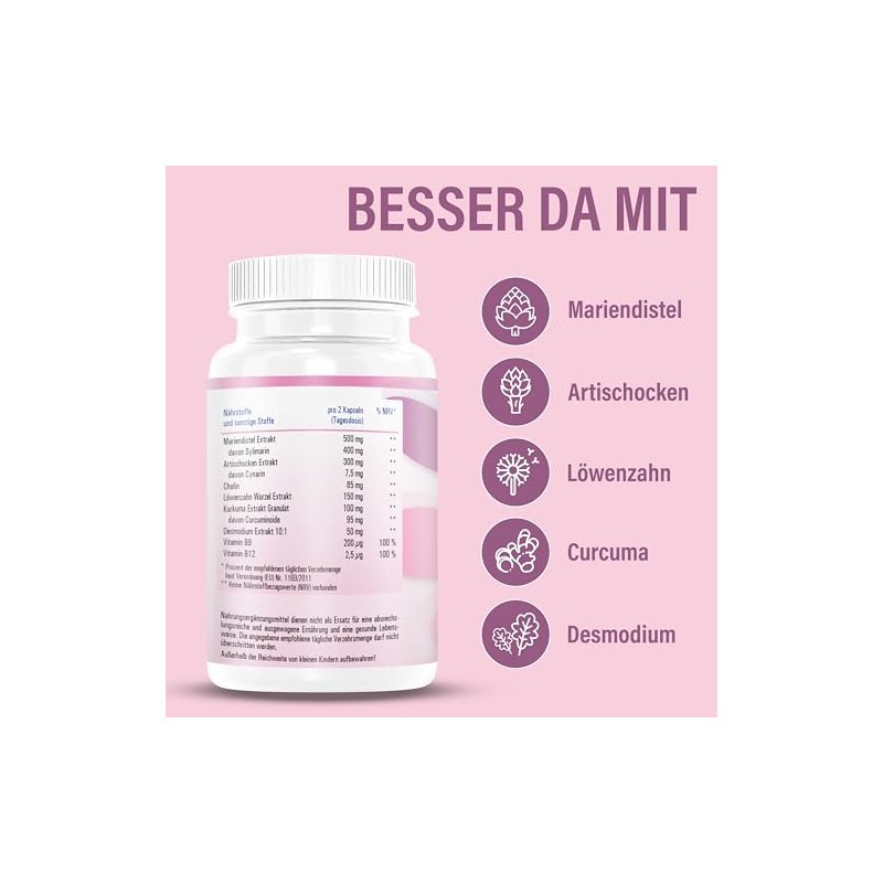 Vihado Liver Complex Plus Milk Thistle Capsules High Dose -