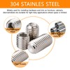 300 Pcs 24 Size Set Screws Assortment Kit (M3, M4,