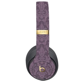 MightySkins Skin Compatible with Beats Studio 3 Wireless - Plum Damask | Protective, Durable, and Unique Vinyl Decal wrap Cover | Easy to Apply, Remove, and Change Styles | Made in The USA