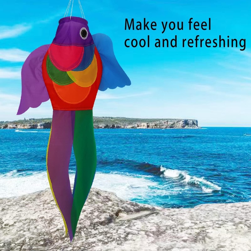 THQZLH Fish Windsock Summer Wind Socks Outdoor 40 Inch Heavy