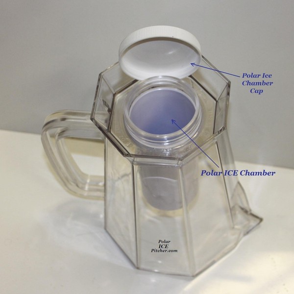 Polar Ice Pitcher And Accessories - Various Accessories and Package Quantities (White Cap, 12)