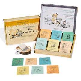 Thoughtfully, Classic Winnie-the Pooh Tea Collection Gift Set, Includes 60 Premium Tea Bags with Nostalgic Quotes from A.A. Milne, 6 Flavors, Cozy Literary Tea Gift