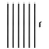 PATIKIL Threaded Extension Rod,6 Set 12" M10 x 1mm Fine