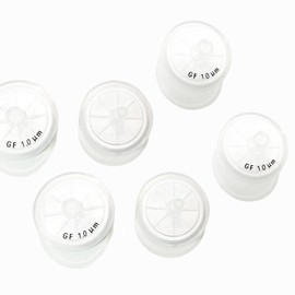 Glass Fiber (GF) Syringe Filters 25mm Diameter 1.0μm Pore Size for Pre-Filtration Filters [CASE of 100pcs] by Allpure Biotechnology