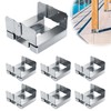 6pcs 6"x6" Post Base Anchor Concrete Deck Post Bracket Kit