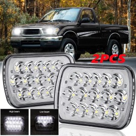Unbranded Pair For Toyota Pickup 1982-1995 Hardbody Truck 5x7"7x6" LED Headlights H4 Beam