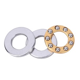 Oubit F6-12 m 6 x 12 x 4.5 mm Metal Thrust Bearings, 10 Pieces Thrust Ball Bearings, Miniature High Precision Flat Steel Bearing Set