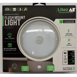 LitezAll Motion Activated Flush Mount Light (26390-07BC01)