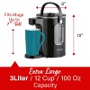 Brentwood KT-2230DBK 3-Liter 1100w Digital Glass Instant Hot Water Dispenser