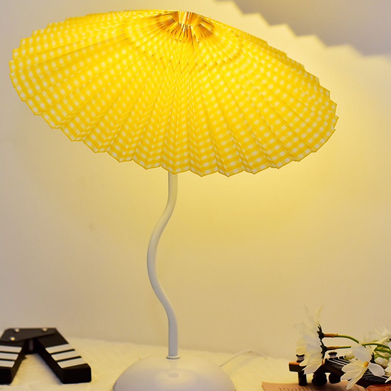 Bedside Lamp Umbrella Shaped Simple Decorative Table Light Bedroom Nightstand