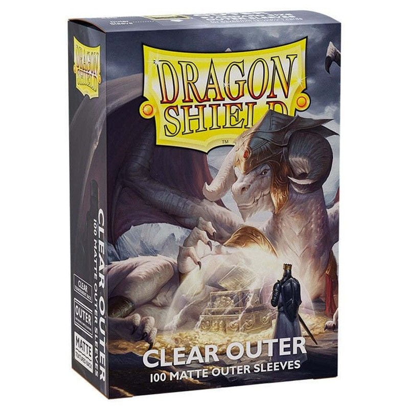 Dragon Shield Matte Outer Sleeve Clear 100 pieces AT-13002