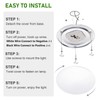 KICORED 12V RV LED Light Interior,3.25 Inch Ceiling Dome Puck