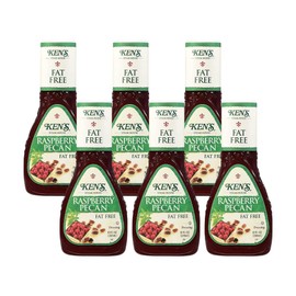 Ken's Steak House Fat Free Raspberry Pecan Dressing 9 Fl Oz (Pack of 6)