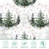 Grencian 50Pcs Christmas Tree Party Supplies 9" Snowflake Paper Plates