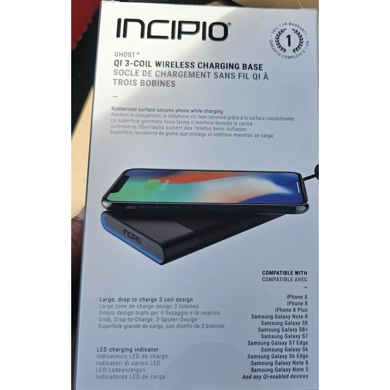 Incipio Ghost Qi 3-Coil Wireless Charging PAD ONLY All Qi-Enabled