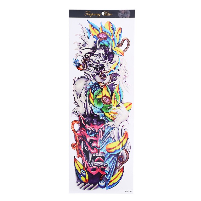 8 Sheets Full Sleeve Temporary Tattoos Stickers Watrproof 8 Sheets