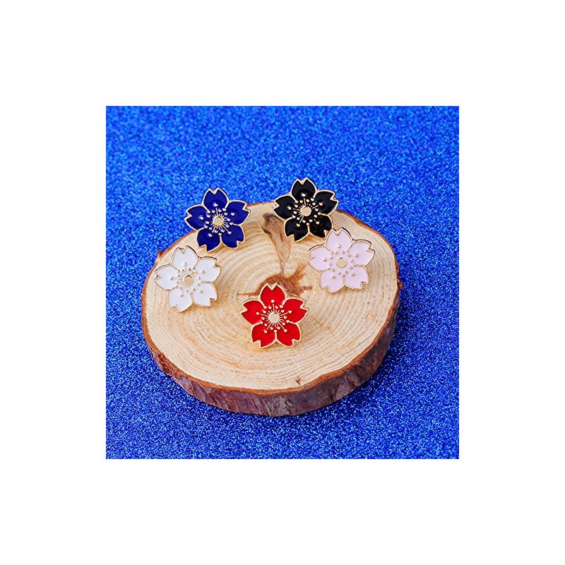 AFKshop Cherry Blossom Lapel Pin Set of 5