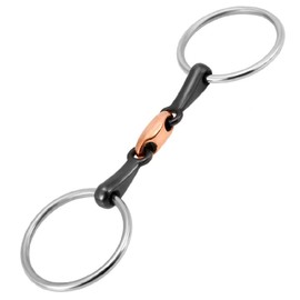 SagaSave Stainless Steel Horse Bit, Tack Bridle Bit Horse Toggle Copper Horse Mouth Bridle Bit for Hours Training Racing - 125 mm
