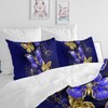 MILANKET Butterfly Comforter Set King Size, 3pcs Purple Butterfly Bedding