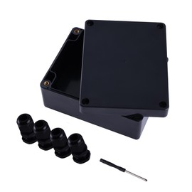 BEVDICNC 1Pcs Junction Box, IP65 Waterproof Junction Box, Project Boxes for Electronics,DIY ABS Plastic Empty Enclosure 3.29x 3.19x 2.2 inch (83 x 81 x 56mm)