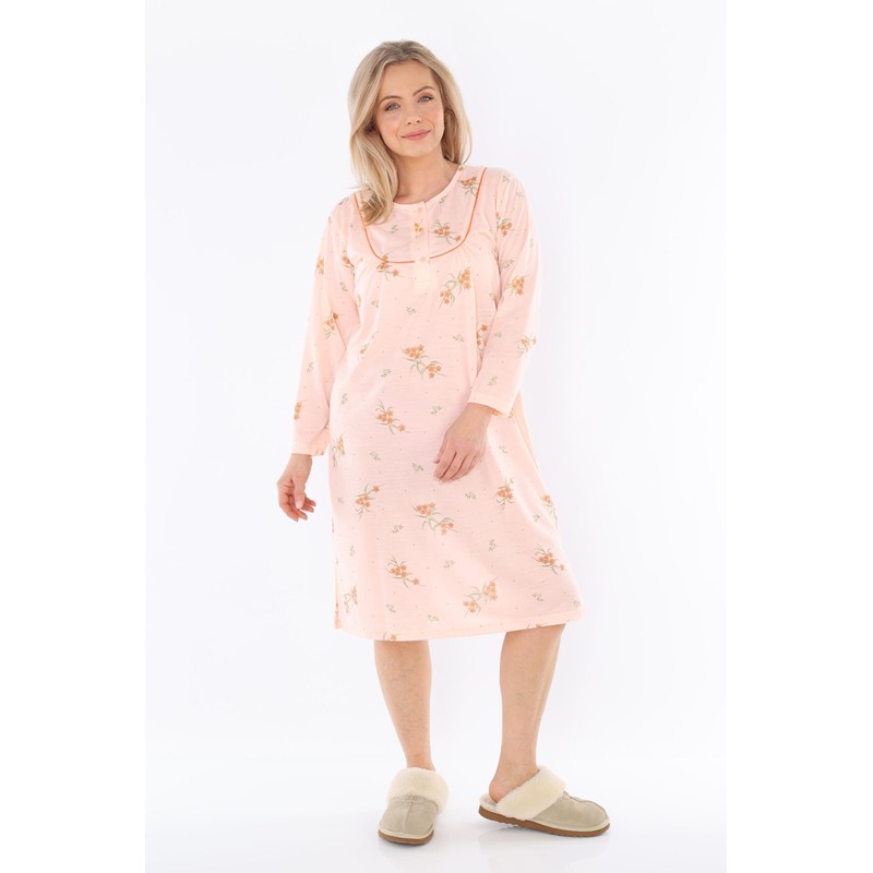 Schuerzenfabrik - Women's Nightgowns Short Sleeve Blue Pink Purple Orange