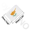 Skino Eu® 2 x 3D Stickers Cyprus Flag F 105
