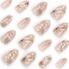DOLIROLI Press On Nails Almond, Salon Quality Nails Art, for