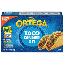 Ortega Taco Dinner Kit, Hard Tacos, 18 Count
