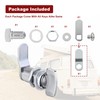 Naissian RV Thumb Cam Lock,Keyless Thumb Twist Operated, for Boat,