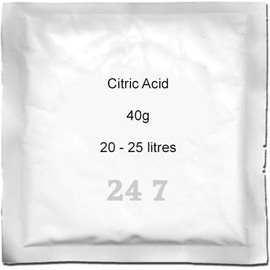 Citric Acid 40g (25L) Sachet - for Homebrew Wine & Cider Making