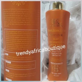 18k paris crystal blast skin whitenizer body milk with carrot oil. 400mlx1