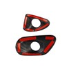 Fewshaw Carbon Fiber Style Interior Door Handle Button Trims Cover
