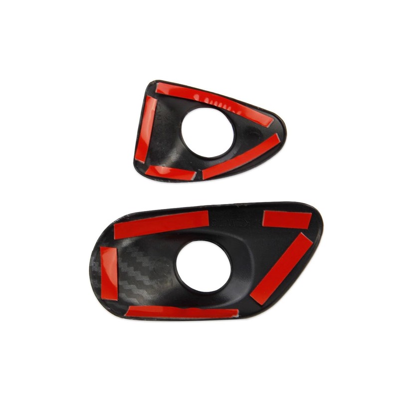 Fewshaw Carbon Fiber Style Interior Door Handle Button Trims Cover