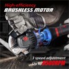 HAOYOO Cordless Angle Grinder 4-1/2 inch, Compatible with makata 18V