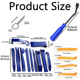 GZGRYTRC 24PCS Car Trim Removal Tool Kit, car trim removal tool for Dashboard, Door Panel, Fastener & Molding – Non-Scratch Trim Removal Tools for Interior Detailing & Repair