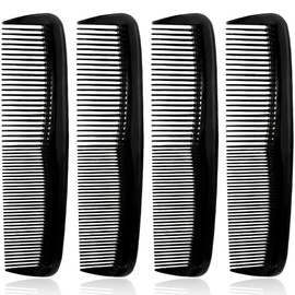 Triko Set 4 Peines para Cabello Resistentes y Antiestáticos, Peine para Hombre de Dientes Finos para Peinado Diario, Corte y Styling Profesional