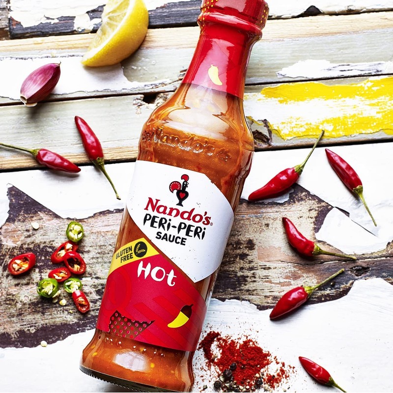 Nando's PERi-PERi Sauce Mixed Pack - Medium, Hot, Garlic, and
