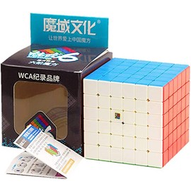 Bokefenuo Cuber Moyu Meilong Speed Cube 6x6 Stickerless Meilong Puzzle 6x6x6 Toys for Kids Magic Cube