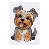 'Happy Yorkshire Terrier' Temporary Tattoo - Water Resistant, Skin-Safe, Non-Toxic